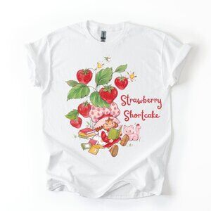 Retro Style 80s Strawberry Shortcake Graphic Tee Women's Y2K Cottagecore T-Shirt